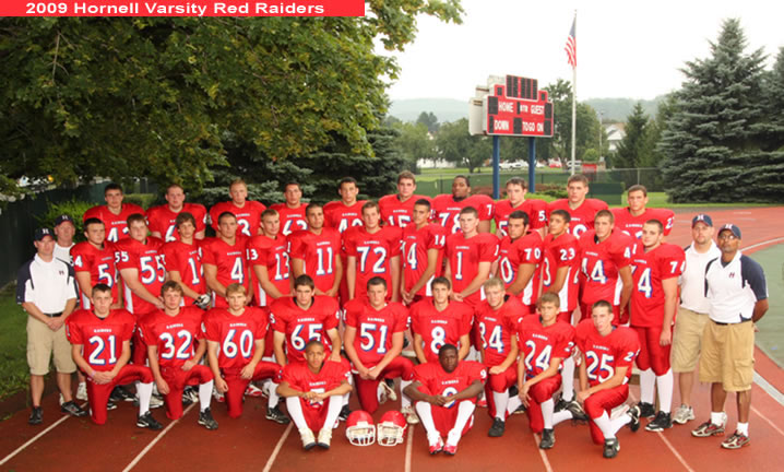 Hornell Varsity Football Team 2009